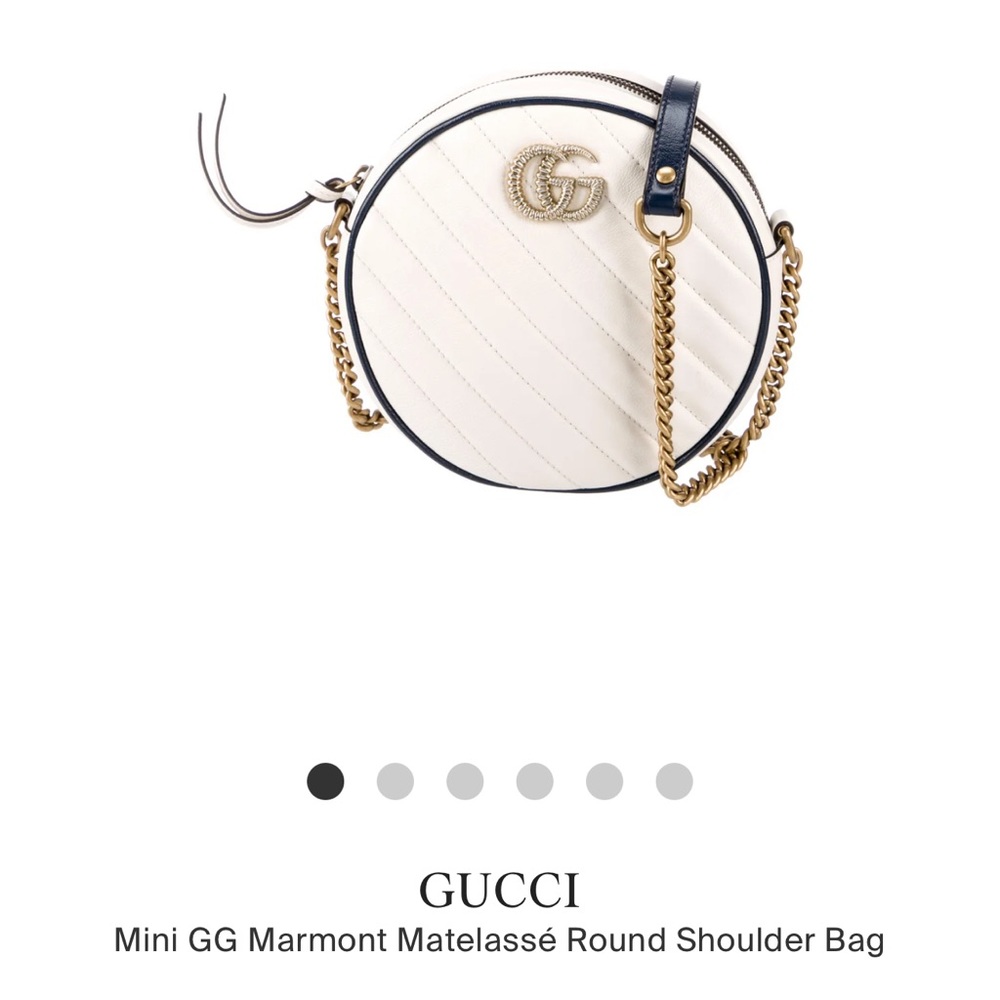 🩷🩷 Authentic New 🩷GG MARMONT MATELASSE ROUND SHOULDER BAG 🩷🩷 - Picture 13 of 13